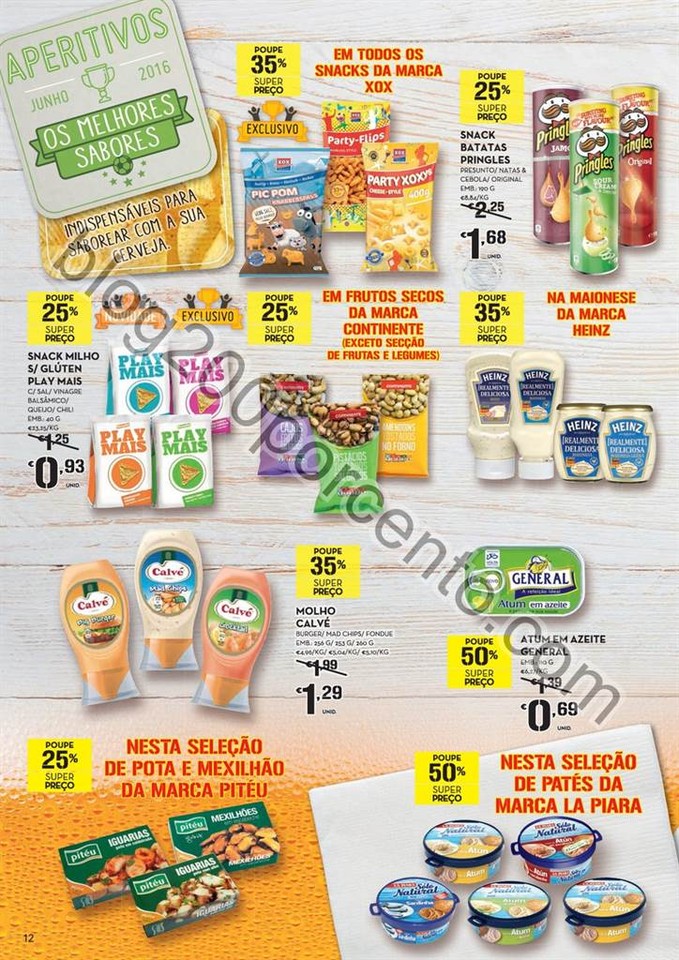 Antevisão Folheto CONTINENTE Cervejas e Mariscos 