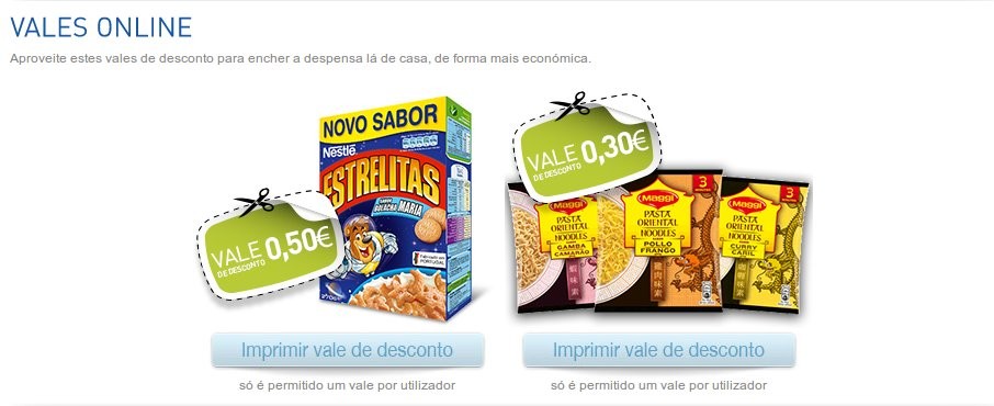 Novo vale de desconto | NESTLÉ | Maggi