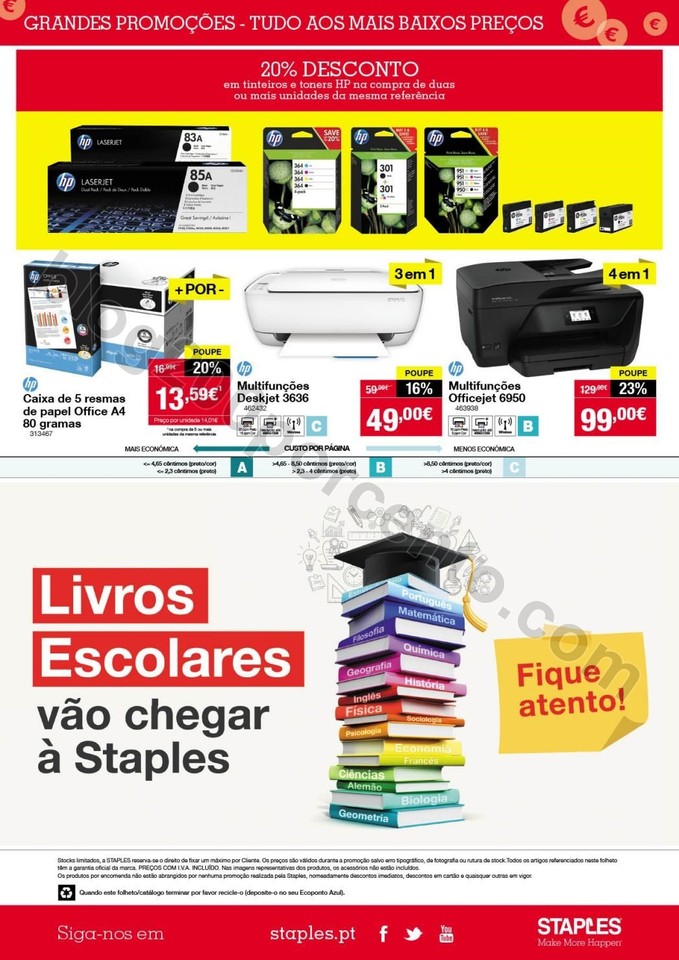 Antevisão Folheto STAPLES Promoções de 7 a 13 j