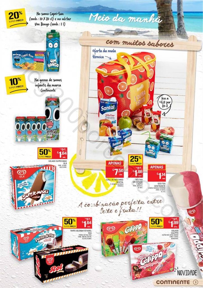 Antevisão Folheto CONTINENTE Gelados e Refrigeran