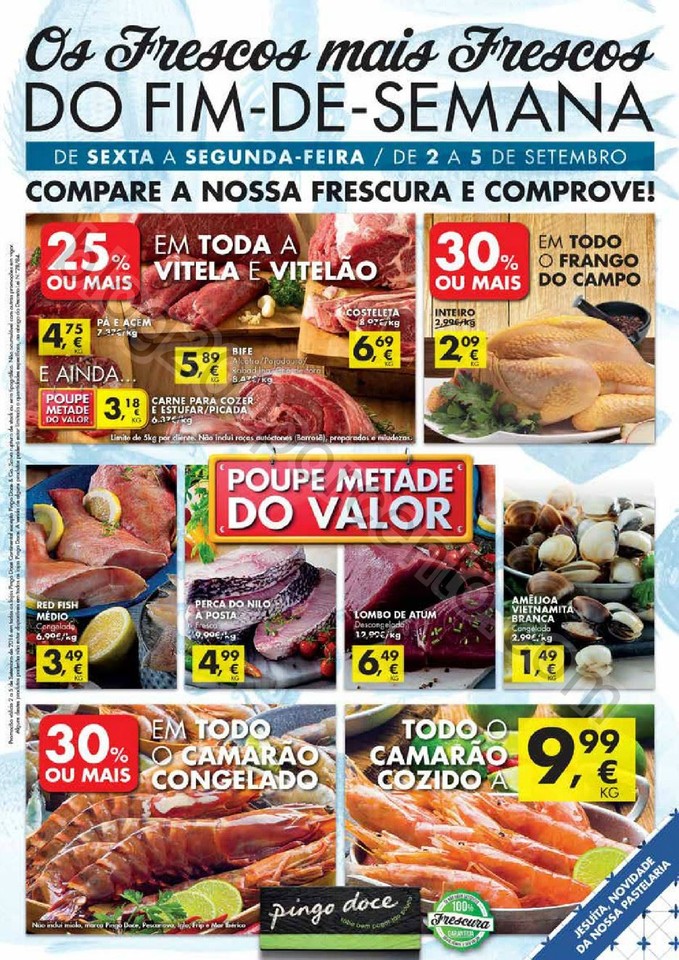 Antevisão Folheto PINGO DOCE Fim de semana de 2 a