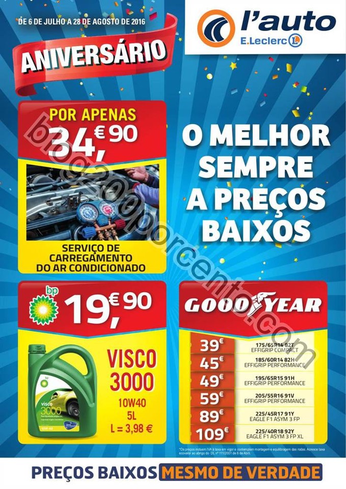 Antevisão Folheto E-LECLERC Aniversário Auto pro