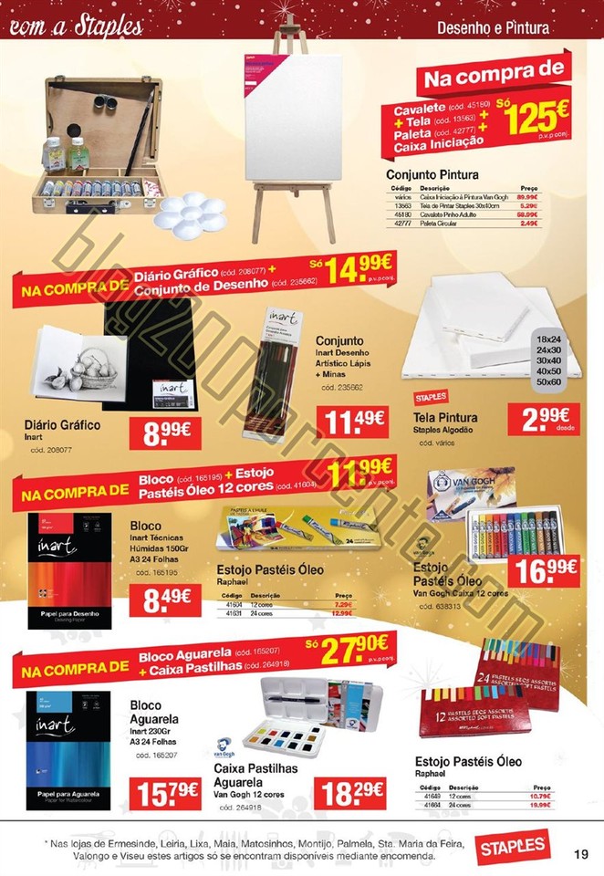 Antevisão Folheto STAPLES Natal promoções de 26