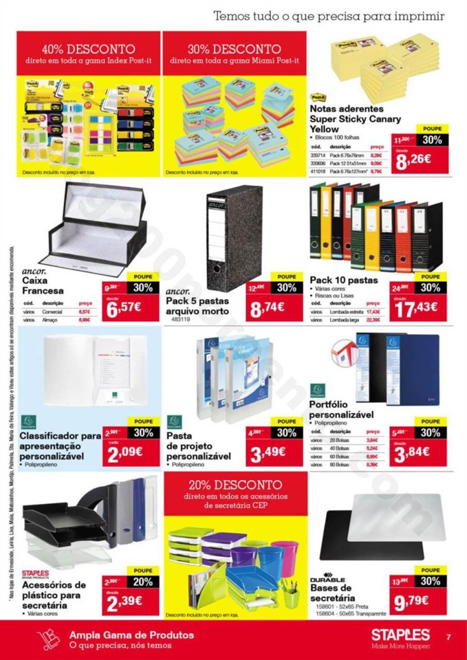 Antevisão Folheto STAPLES Promoções de 2 a 14 n