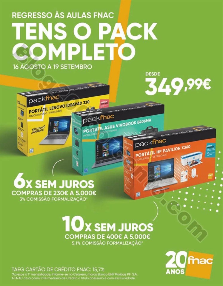 Antevisão Folheto FNAC Regresso às aulas promoç