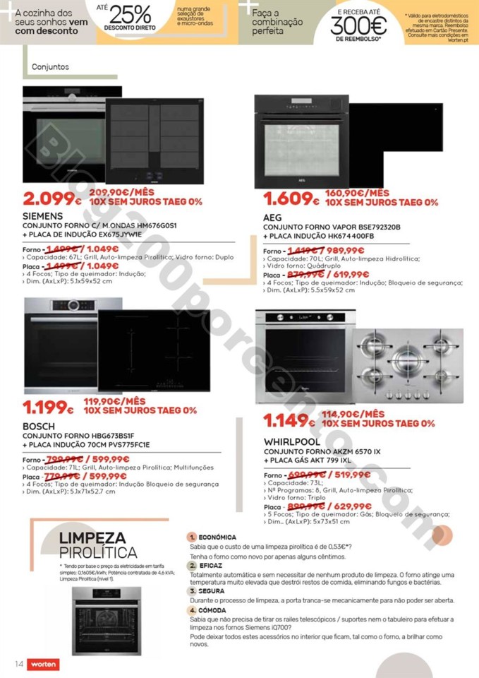 Antevisão Folheto WORTEN cozinhas promoções de 