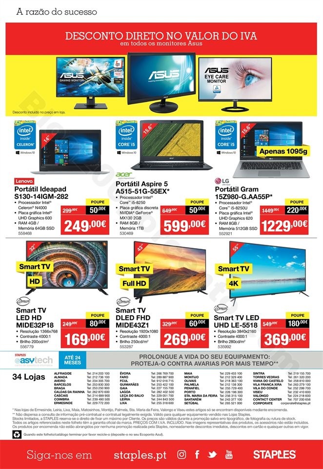 Antevisão Folheto STAPLES 29 janeiro a 13  fevere