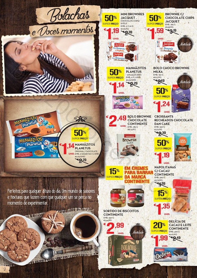Antevisão Folheto CONTINENTE Doces Promoções de