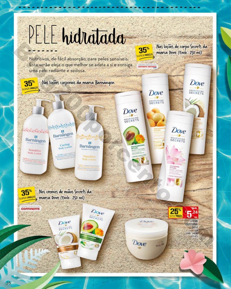 Antevisão Folheto CONTINENTE Beleza verão promo