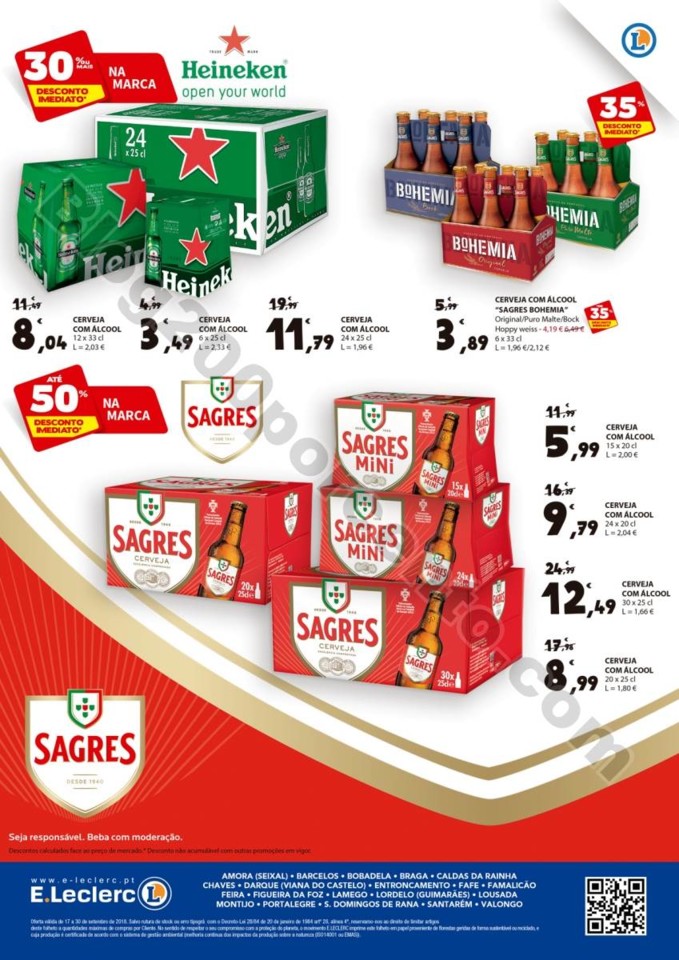 Antevisão Folheto E-LECLERC Extra Bebidas promoç