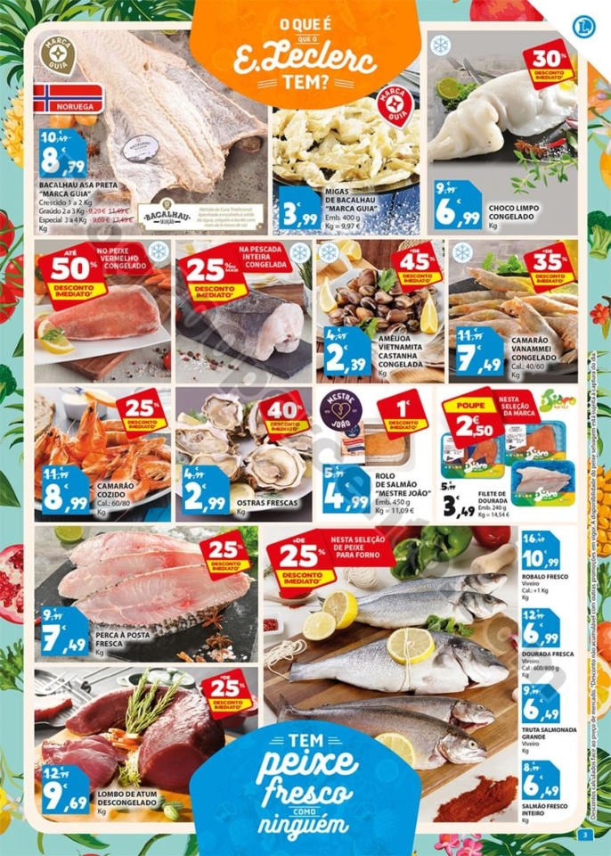 Antevisão Folheto E-LECLERC Promoções de 16 a 2