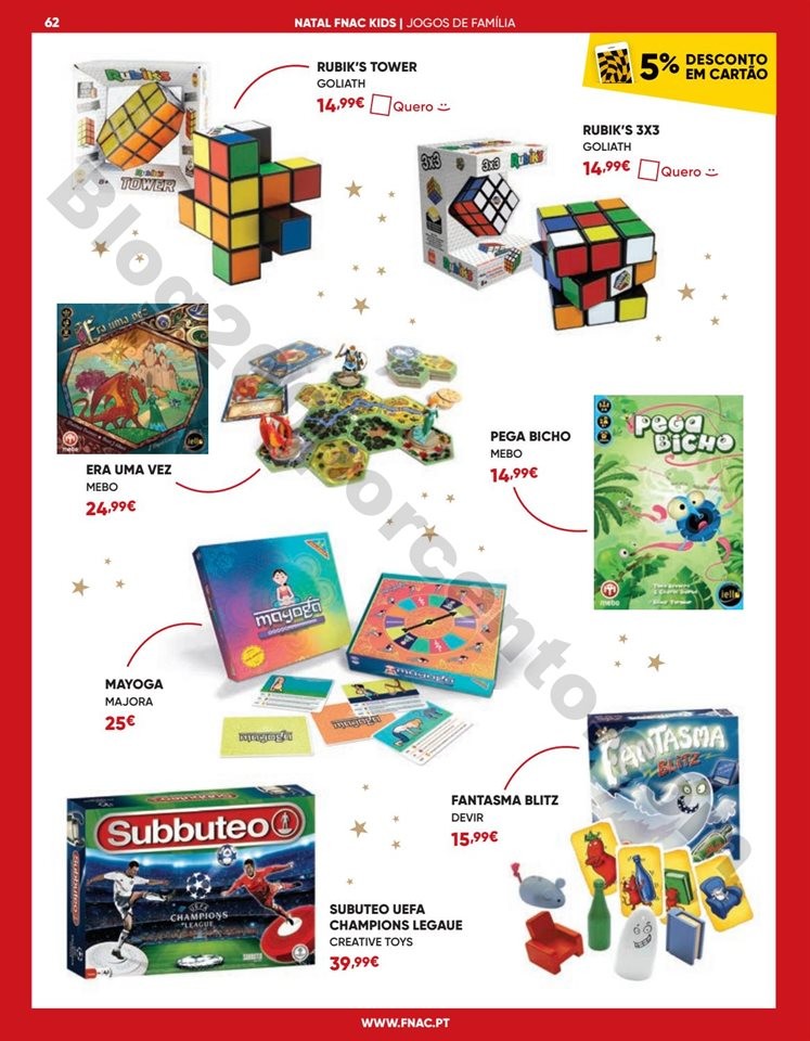 Antevisão Folheto FNAC Natal Kids Promoções de 