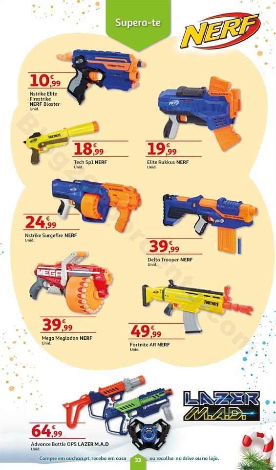 Folheto Brinquedos Natal AUCHAN Promoções de 8 n