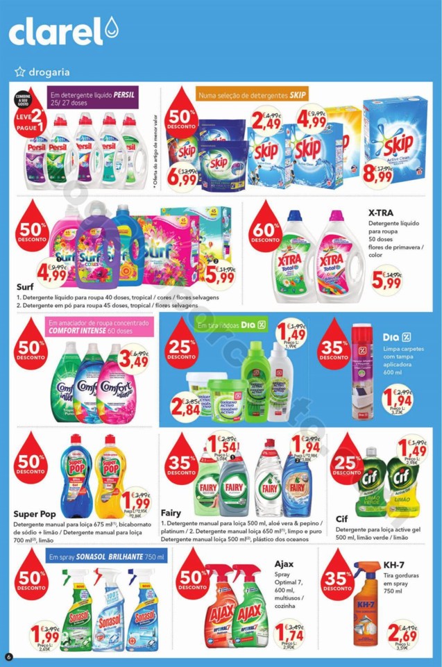 Antevisão Folheto CLAREL Promoções de 25 abril 