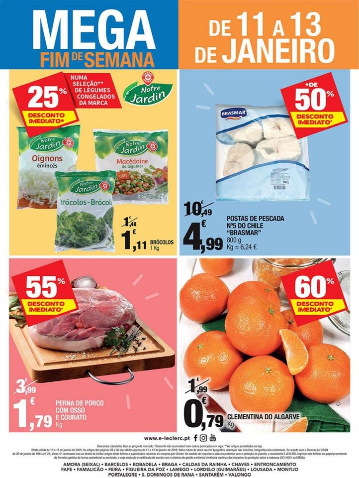 Antevisão FOlheto E-LECLERC Promoções de 10 a 1