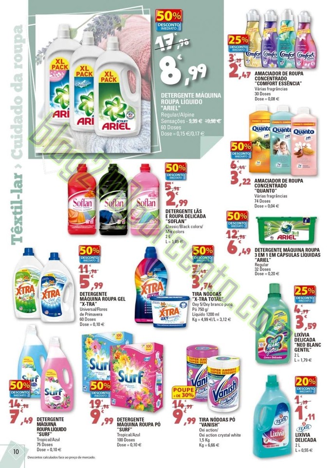 Antevisão Folheto E-LECLERC Têxtil Lar de 29 dez