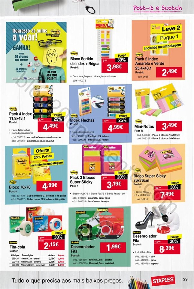 Antevisão Folheto STAPLES Regresso às aulas de 1