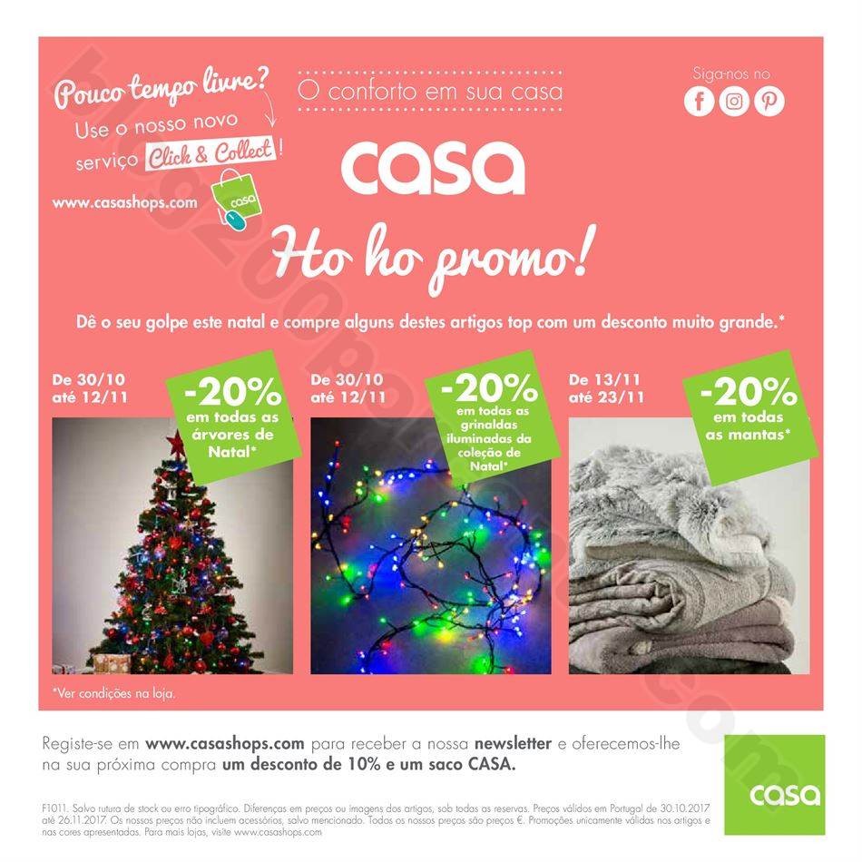 Antevisão Folheto CASA Natal promoções de 30 ou