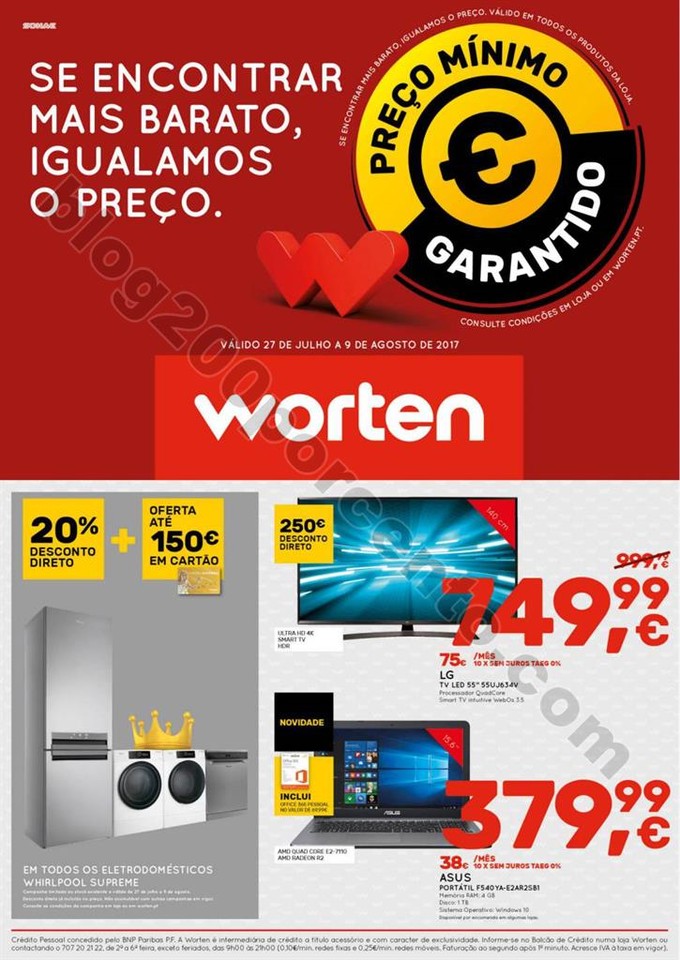 Antevisão Folheto WORTEN Promoções de 27 julho 