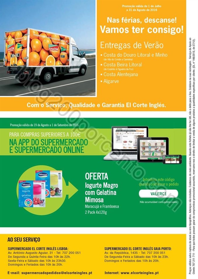 Antevisão Folheto EL CORTE INGLÉS Promoções de
