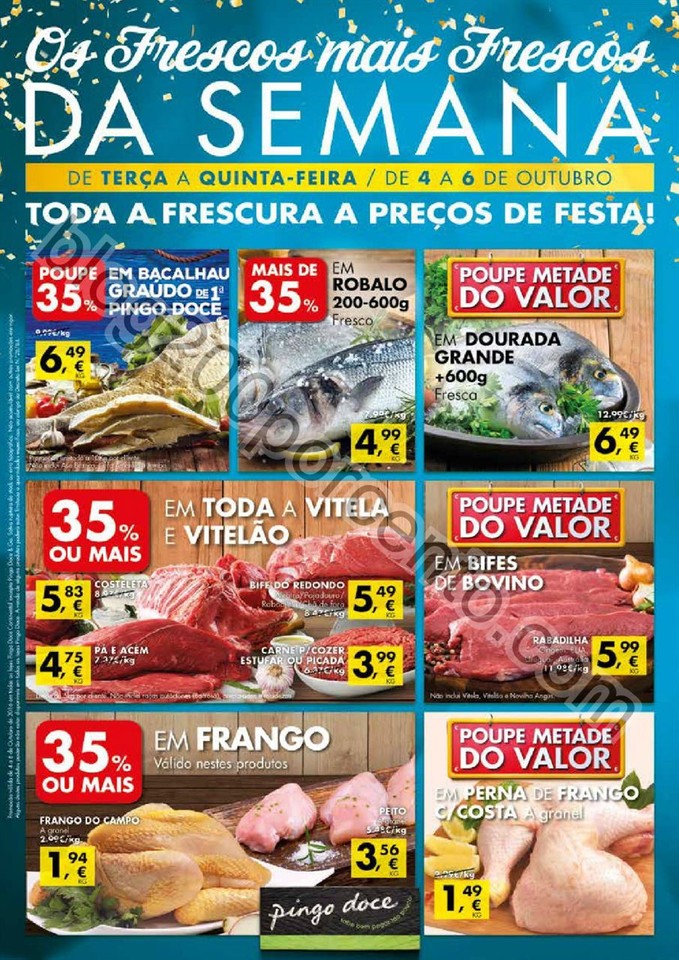 Antevisão Folheto PINGO DOCE Frescos promoções 