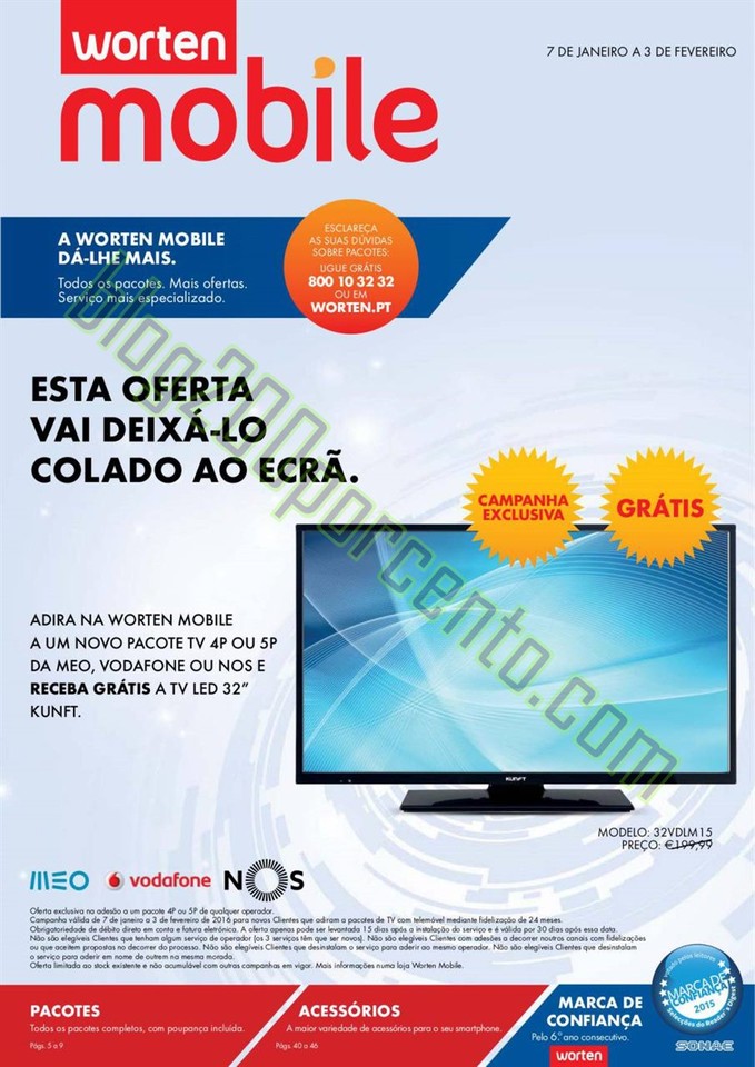 Novo Folheto WORTEN Mobile de 7 janeiro a 3 fevere