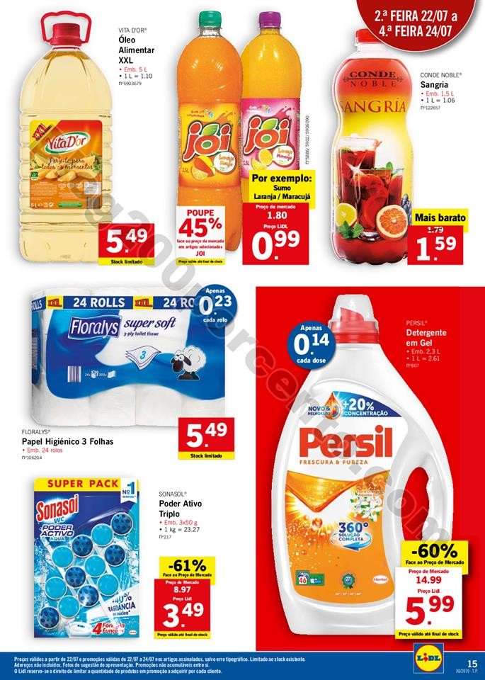 folheto LIDL alimentar Promoções a partir de 22 