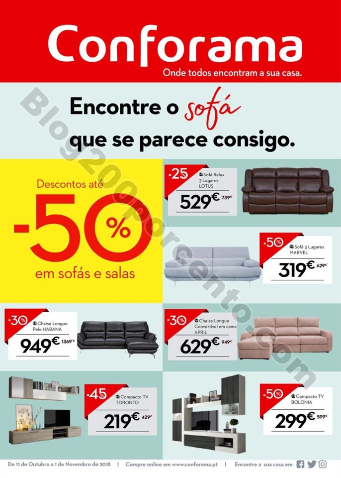 Antevisão Folheto CONFORAMA Promoções de 11 out