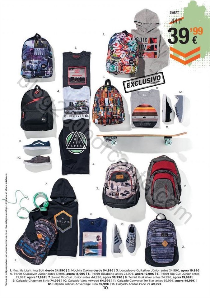 Novo Folheto SPORT ZONE Back to School 17 agosto a