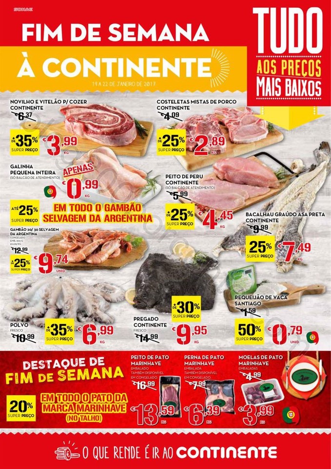 Antevisão Folheto CONTINENTE Fim de semana de 19 