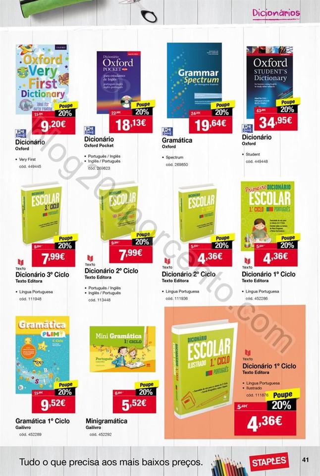 Antevisão Folheto STAPLES Regresso às aulas de 1