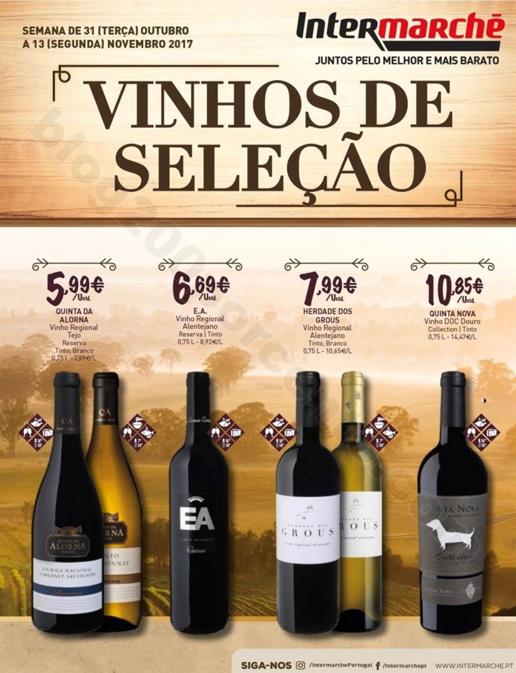 Antevisão Folheto INTERMARCHÉ Vinhos promoções