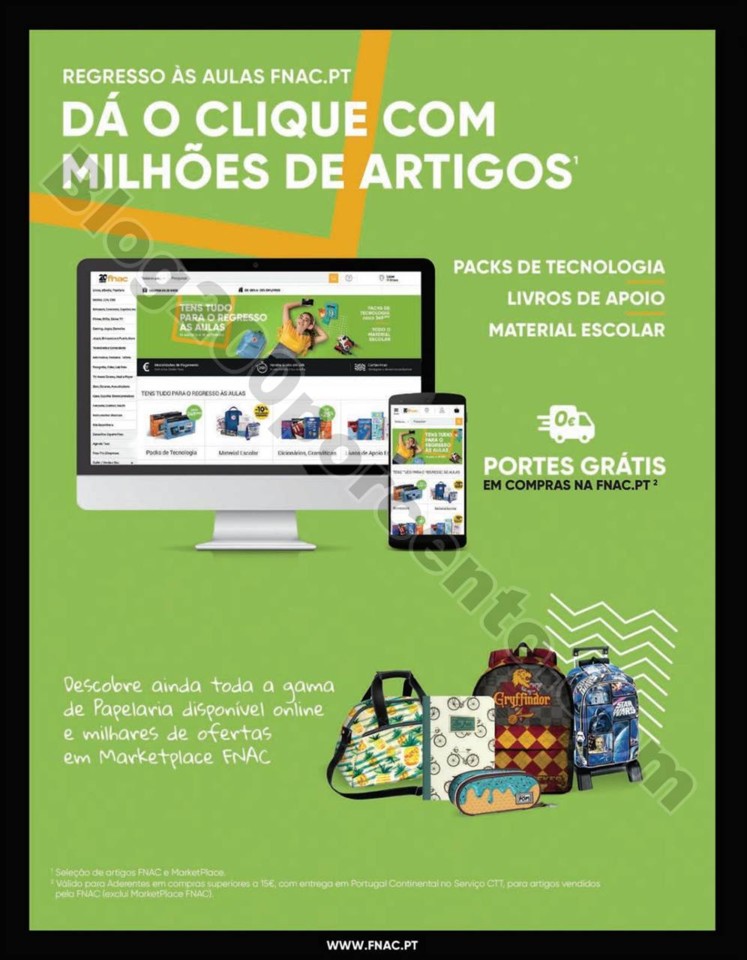 Antevisão Folheto FNAC Regresso às aulas promoç