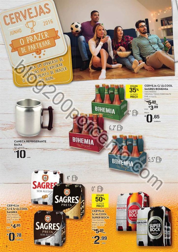 Antevisão Folheto CONTINENTE Cervejas promoções