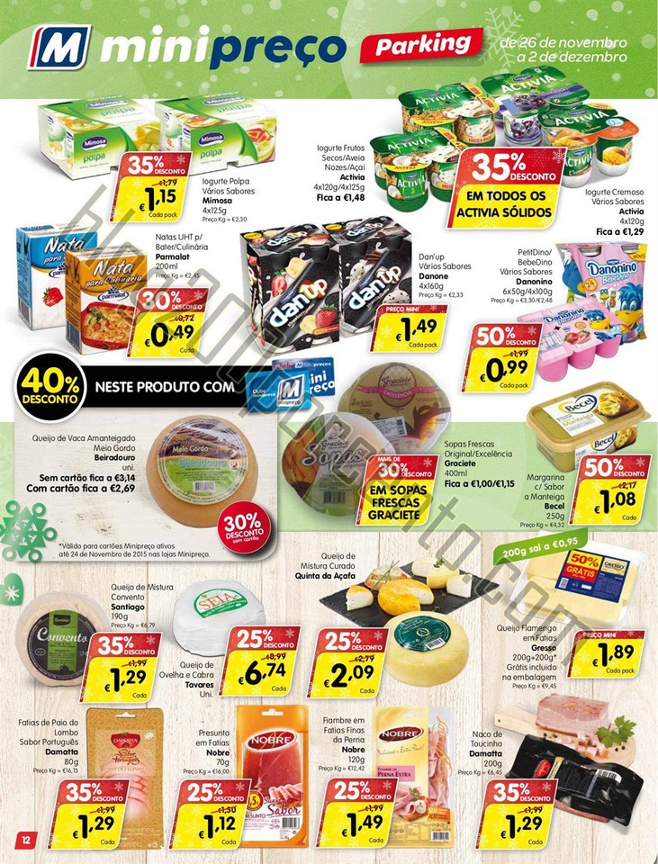 Antevisão Folheto MINIPREÇO Parking de 26 novemb