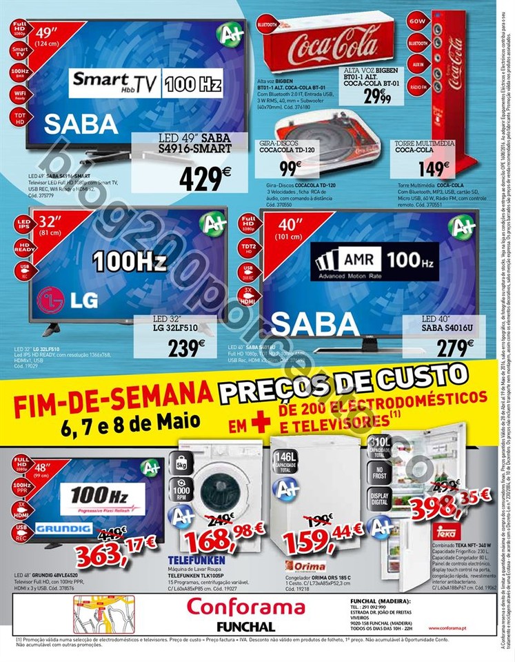 Antevisão Folheto CONFORAMA promoções de 28 abr