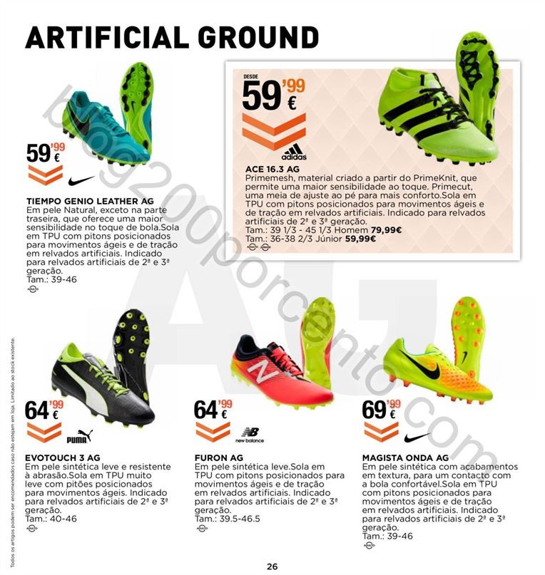 Novo Folheto SPORT ZONE Especial Futebol promoçõ