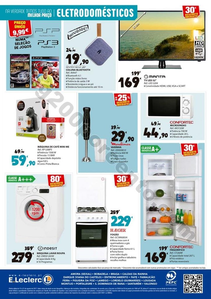 Antevisão Folheto E-LECLERC Promoções de 15 a 2