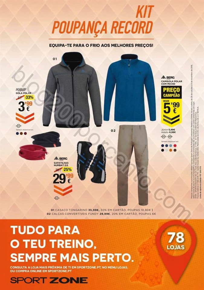 Antevisão Folheto SPORT ZONE Promoções de 26 ou
