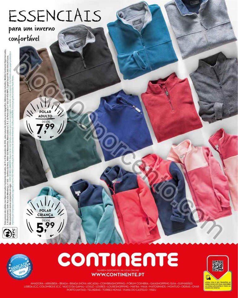 Novo Folheto CONTINENTE Moda Outono - Inverno prom