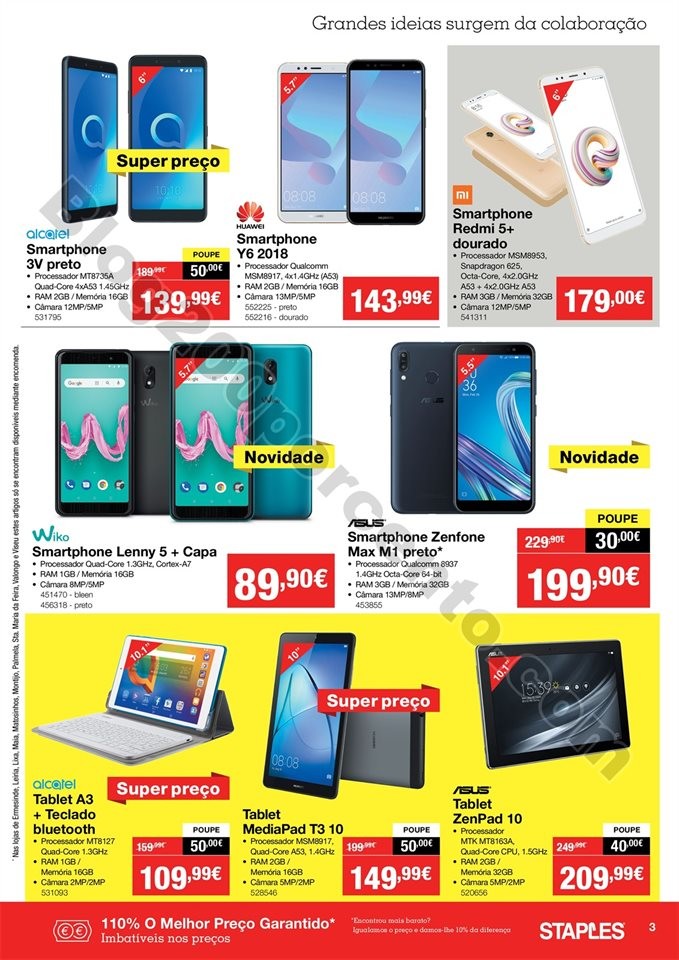 Antevisão Folheto STAPLES Promoções de 30 a 14 