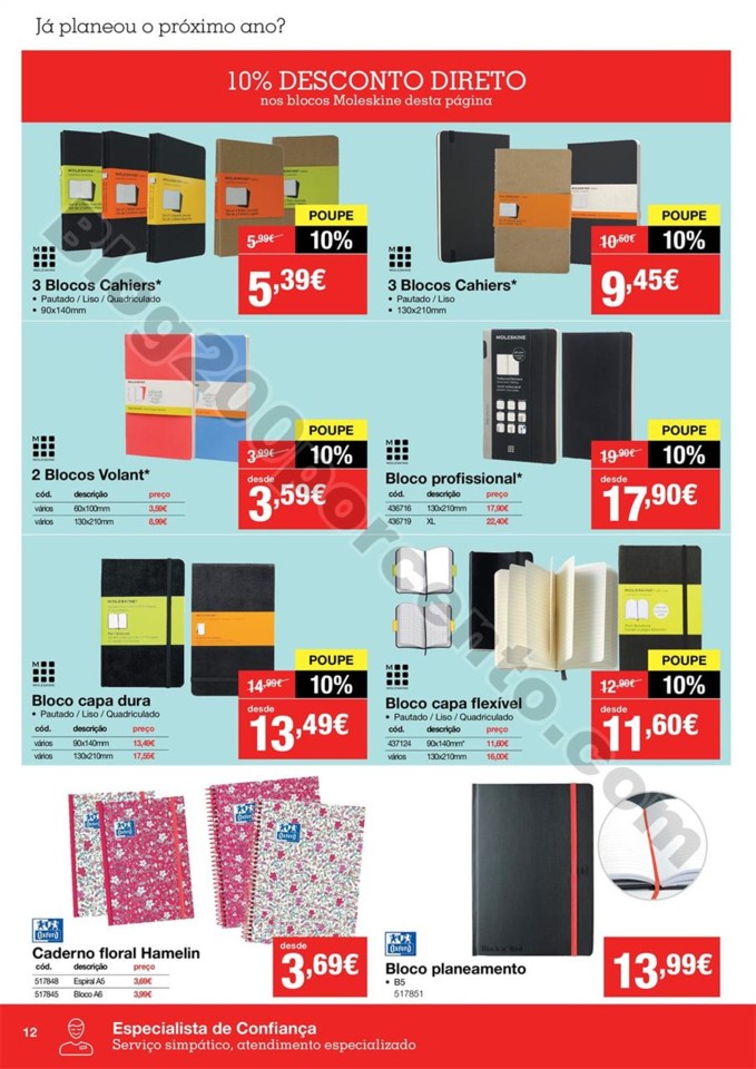 Antevisão Folheto STAPLES Agendas promoções de 