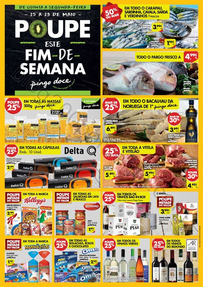 Antevisão Folheto PINGO DOCE Fim de semana de 25 