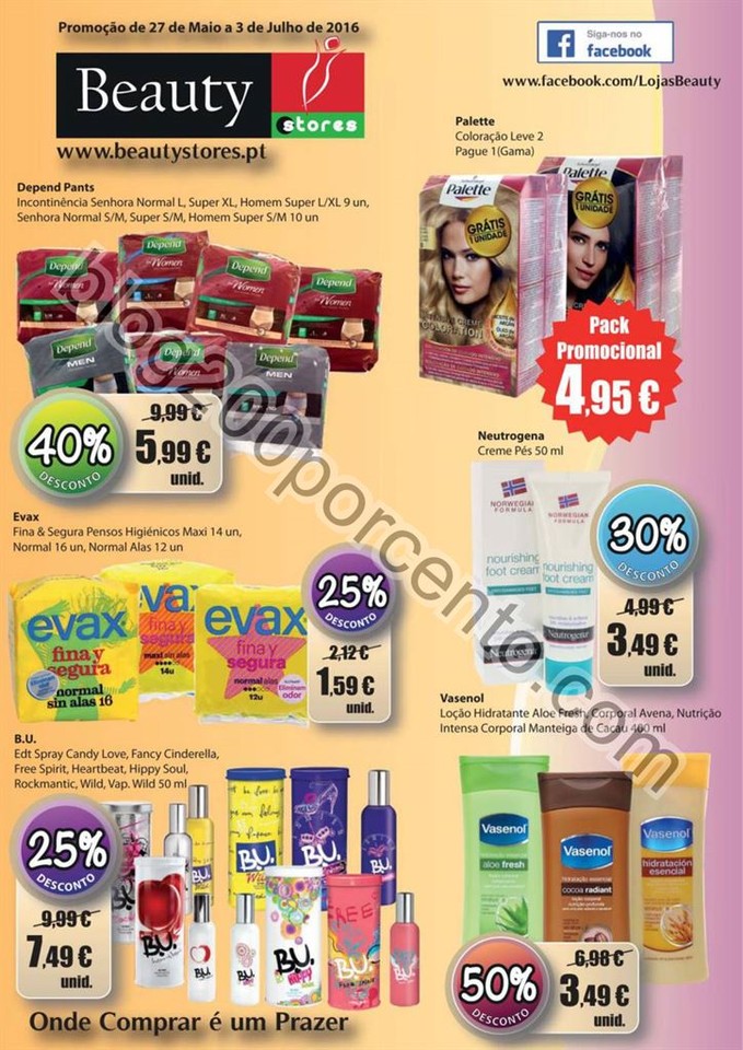 Novo Folheto BEAUTY STORES Promoções de 27 maio 