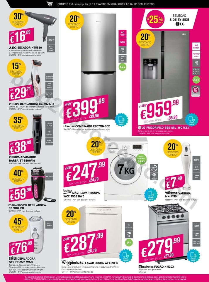 Antevisão Folheto RADIO POPULAR Promoções de 6 