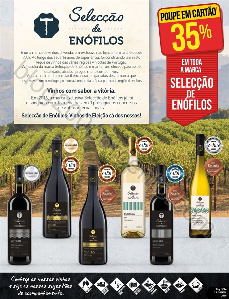 Antevisão Folheto INTERMARCHÉ Vinhos promoções