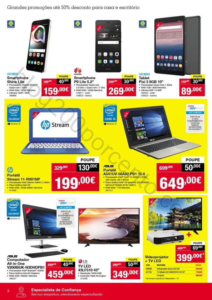 Antevisão Folheto STAPLES Grandes Descontos de 20