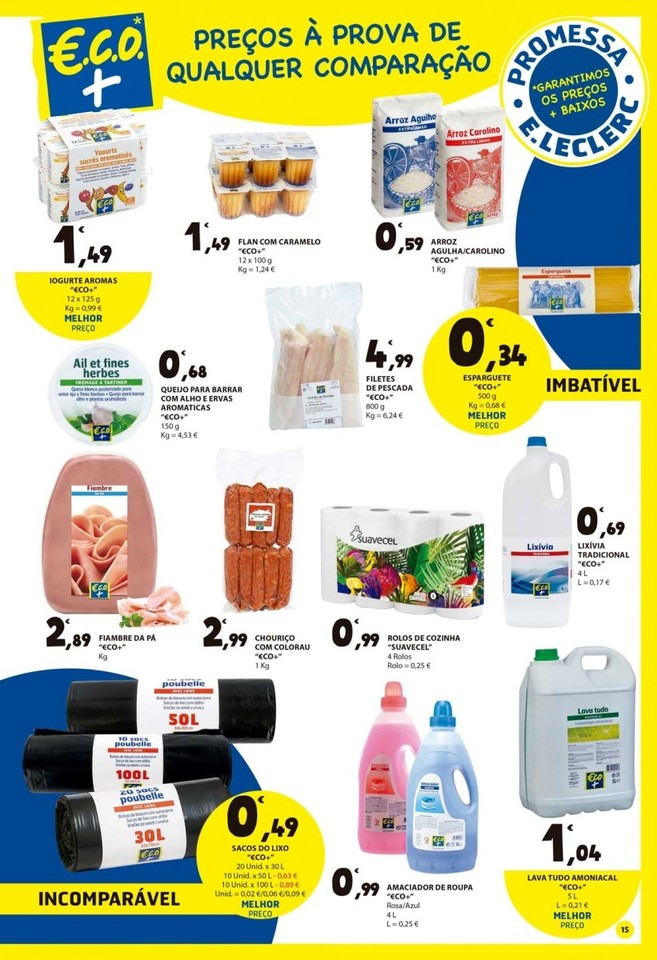 Antevisão Folheto E-LECLERC Promoções de 14 a 2