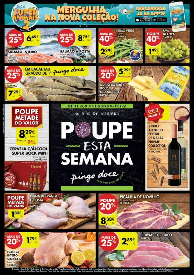 Antevisão Folheto PINGO DOCE Madeira 10 a 16 outu