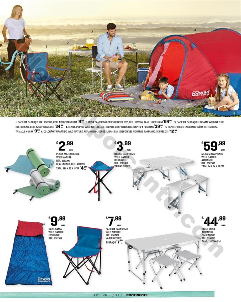 Antevisão Folheto CONTINENTE Ar livre Promoções